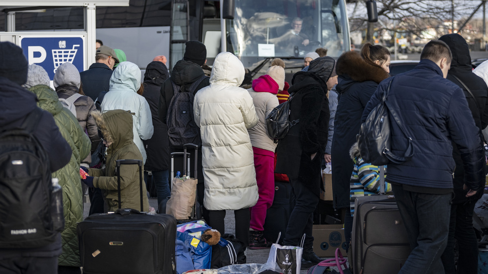 40 procent av de ukrainska flyktingarna som sökt skydd i vårt land med stöd av EU:s massflyktsdirektiv har lämnat landet igen. 