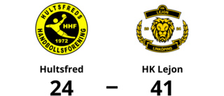 Hemmaförlust för Hultsfred – 24-41 mot HK Lejon