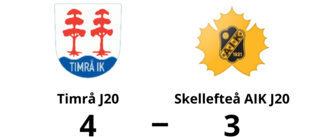 Timrå J20 vann mot Skellefteå AIK J20 i förlängningen