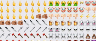 Vimmerbykvinna skickade hotfullt sms – med 164 emojis