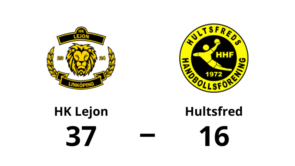 HK Lejon Linköping vann mot Hultsfreds HF