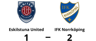 Eskilstuna United utslaget efter förlust mot IFK Norrköping