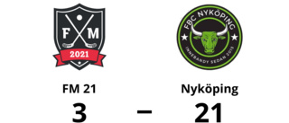 Nyköping utklassade FM 21 – vann med 21-3