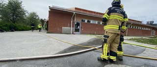 Stor spridningsrisk vid brand i idrottshall