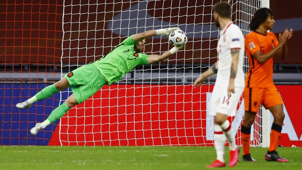 Jasper Cillessen åker inte med Nederländerna till EM. Arkivbild.