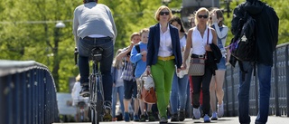 Cyklister tar över trottoarerna