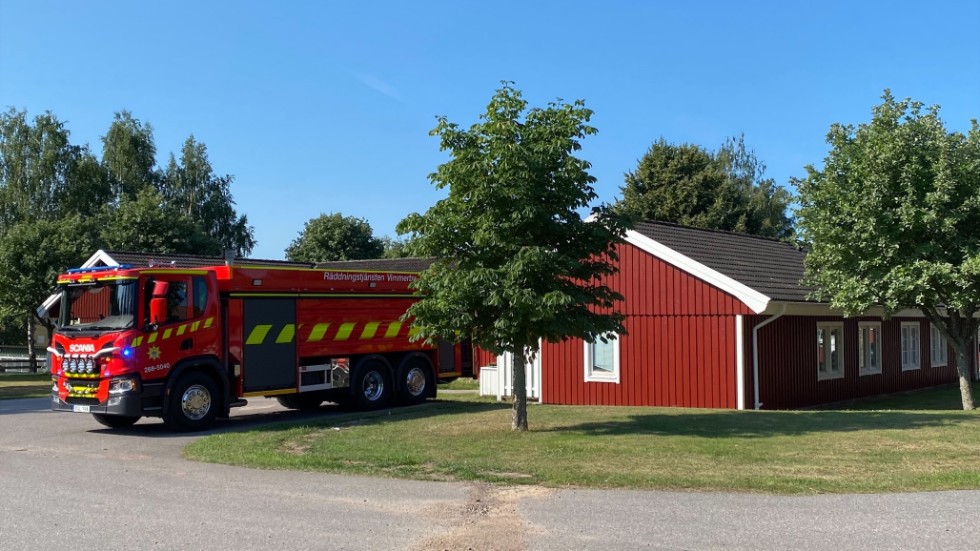 Det brann i ett elskåp på Oxgården på torsdagsförmiddagen. 