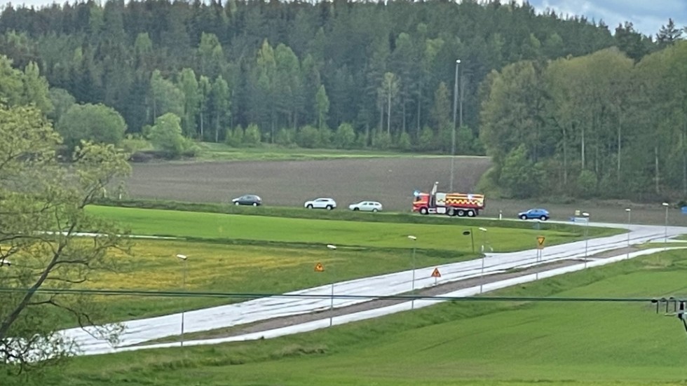 En trafikolycka inträffade i höjd med Bankekind på söndagen
