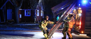 Brand i villa utanför Knutby