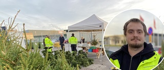 Välbesökt julmarknad – på bakgata i industriområde: "Det är ju lite avsides"