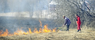 Gräsbrand i Gummark