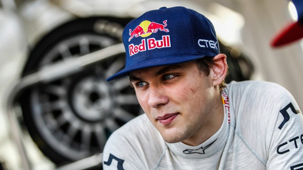 Lossnade. Anton Marklund tog sig till final i Turkiets VM-deltävling i rallycross. Foto: Arkiv Arkiv.