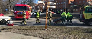 Stabilt tillstånd för påkörd cyklist