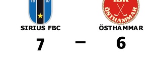 Sirius FBC vann mot Östhammar i förlängningen