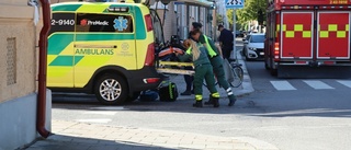 Cyklist i kollision med bil