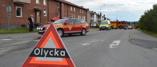 Personbilar krockade på Skolgatan