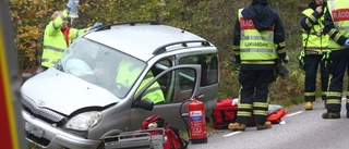 Allvarligt skadad efter olyckan