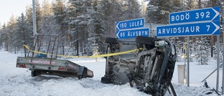 Trafikolycka med två fordon i korsningen mot Arvidsjaurs flygplats