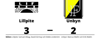 Lillpite slog Unbyn med uddamålet