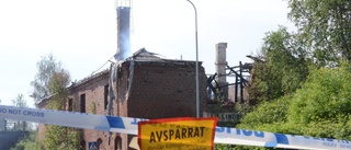 Brand härjade i gamla garveriet