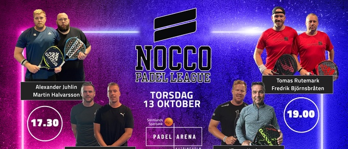 Dubbla matcher från Nocco Padel League – här kan du se hur det gick