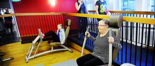 Nickan, 94, är ny på gymmet