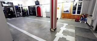 Färdigsuttet på tågstationen