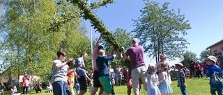 Somrig fest på hembygdsgården