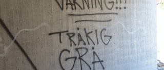 Mångårig graffiti bortmålad