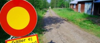 Omtvistad väg stängs av