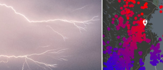 Åska orsakade strömavbrott på flera håll – över 1 000 hushåll var utan el • Här slog blixten ner