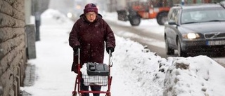 Svårt ta sig fram med rollator