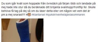 Påhoppad av man – från andra våningen