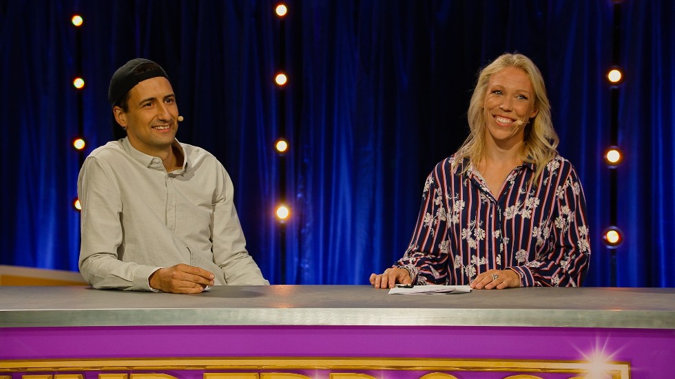 Semir Ajanic och Eva-Marie Wergård i Underdogs.