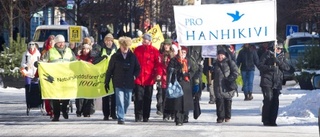 Manifestation mot kärnkraftsbygge