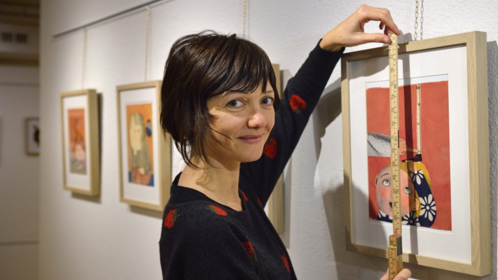 2014 ställde den italienska bilderboksförfattaren och illustratören Beatrice Alemagna ut sina bilder på Italienska kulturinstitutet i Stockholm. Arkivbild.