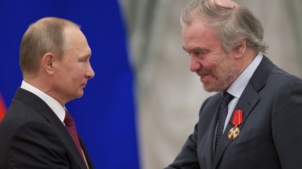 Valerij Gergijev och Rysslands president Vladimir Putin. Arkivbild.