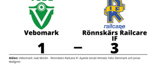 Rönnskärs Railcare IF besegrade Vebomark på bortaplan