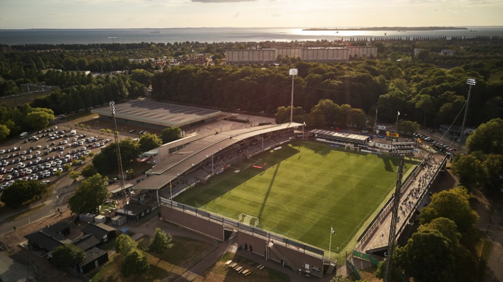 Landskrona IP spärrades av under tisdagen. Arkivbild