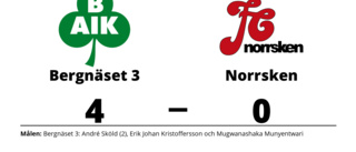 Bergnäset 3 bröt Norrsken segersvit