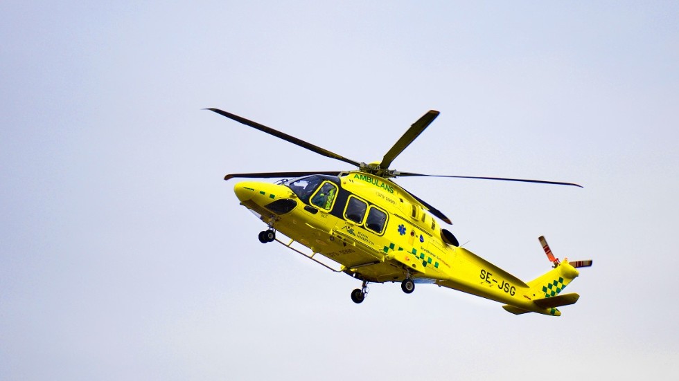 Ambulanshelikoptern är larmad till Laínio.