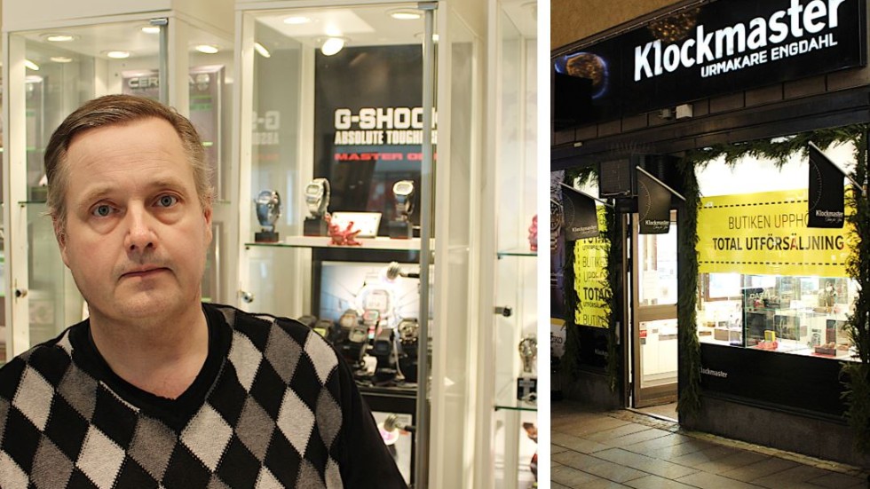 Urban Engdahl har drivit Klockmaster på Tanneforsgatan i drygt 15 år. Den 10 december begärde han sitt bolag i konkurs.