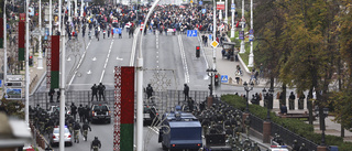 Chockgranater mot demonstranter i Belarus