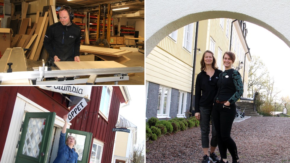 Morgan Westerling, Karin Asmus Herke, Camilla Cederholm och Veronica Eriksson är alla företagare i Kinda och påverkas på olika sätt av de nya restriktionerna.