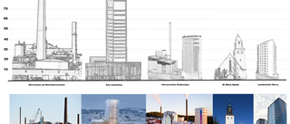 Skorstenen högst i Skellefteå trots att den minskat med 45 meter – så höga är byggnaderna i Skellefteå