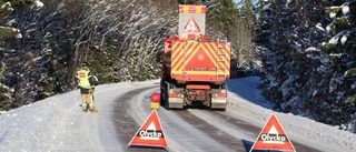 Två bilar i krock orsakade stopp i trafiken