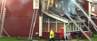 Parhus i brand i Boden