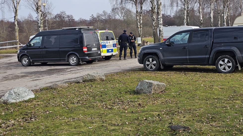 En avliden person hittades på campingen på Himmelstalund under den första helgen i mars.