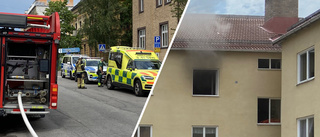 Misstänkt mordbrand – en person förd till sjukhus