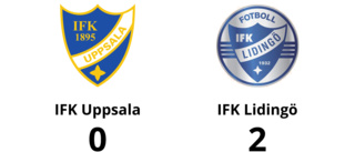 IFK Uppsala besegrades på hemmaplan av IFK Lidingö